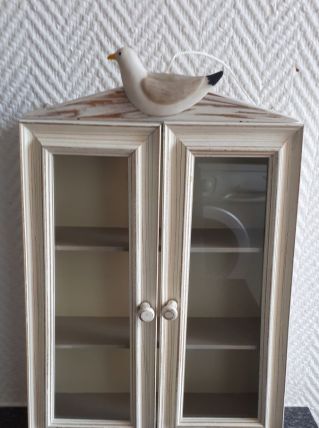 Vitrine bois peint