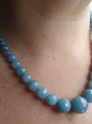 collier pierre Aigue-Marine 