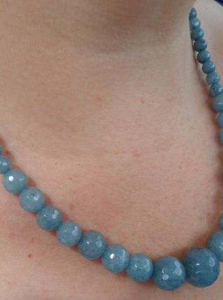 collier pierre Aigue-Marine 