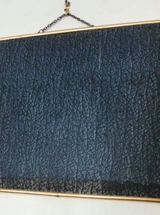 Miroir de barbier doré vintage