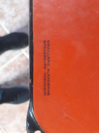 Plaque émaillée très rare 97.5 x 48 cm