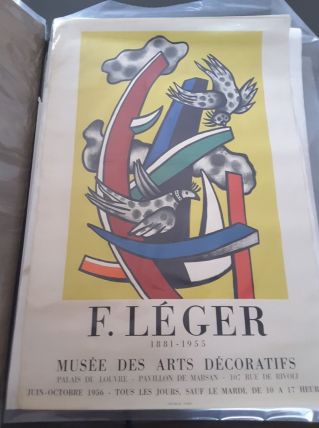 Ancienne affiche expo du musée art décoratif paris 