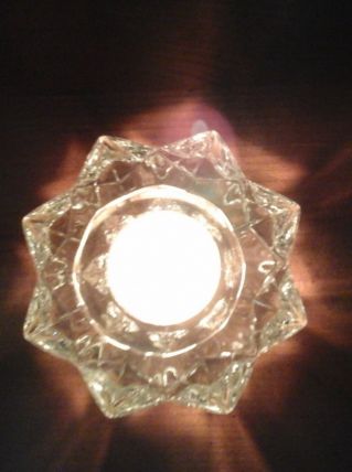 Bougeoir verre ou cristal