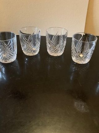 Verres à liqueur en cristal 