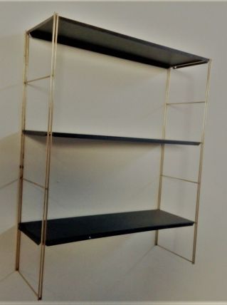 etagere  ( tomado) original 1950 a 1960 or et black satin  6