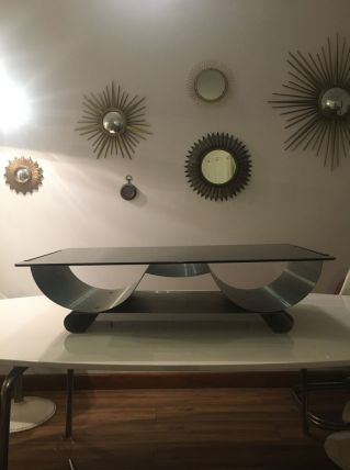 Table basse François Monnet 1970