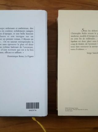 Lot de 2 romans d'aventures de JC Ruffin