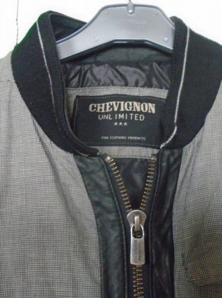 Blouson Chevignon coton et cuir