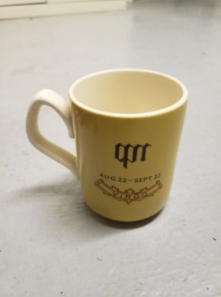 Tasse vintage virgo, signe astrologique vierge