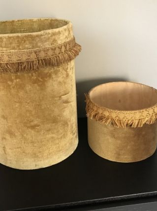 Corbeilles papier vintage en velours