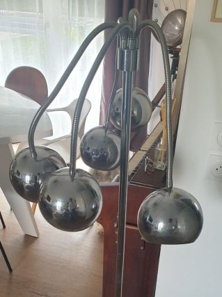 Lampadaire 5 spots orientable esprit Pierre folie et Goffre 