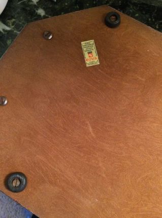 Plateau Art Deco verre biseauté 