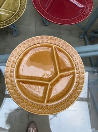 Assiettes a raclette sarguemine  vintage