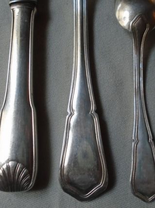 Couvert métal argenté