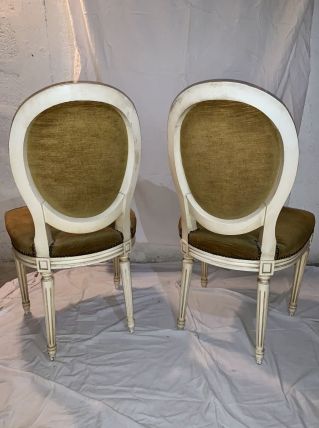 Chaises médaillon style Louis XVI