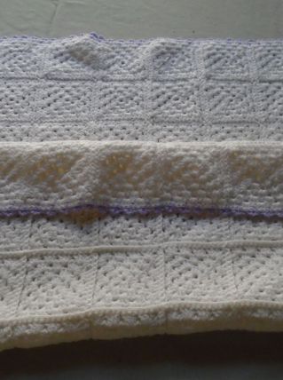 Plaid patchwork berceau