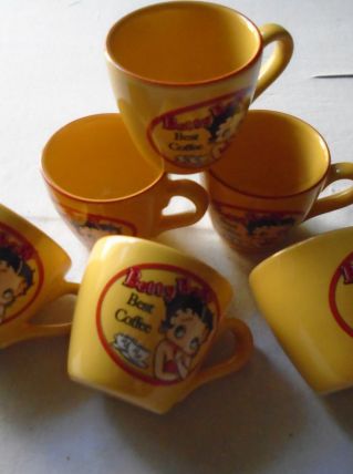 6 tasses Betty Boop
