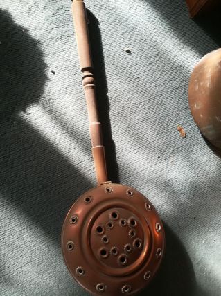 Petits chaudrons en cuivre x2 et chaufferette