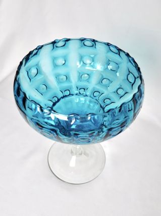 coupe en verre bleue