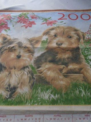 Torchon calendrier 2003