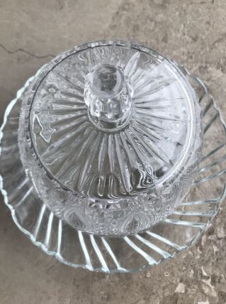 cloche a gateau et beurrier vintage 