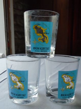 3 verres Rhum 3 rivières