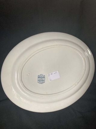 Plat Ovale Porcelaine TERRE DE FER - Marguerite