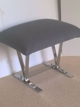 Tabouret ottoman design, vintage année 1970