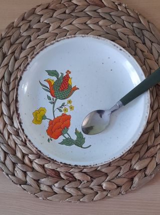 6 assiettes dessert- marque Gien, France - vintage