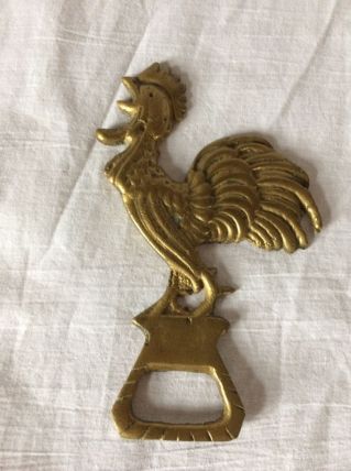 décapsuleur coq en laiton vintage