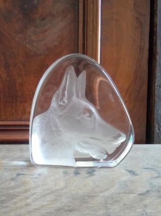 Presse papier en cristal d'Arques 