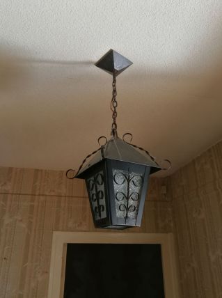Lanterne en métal /verre