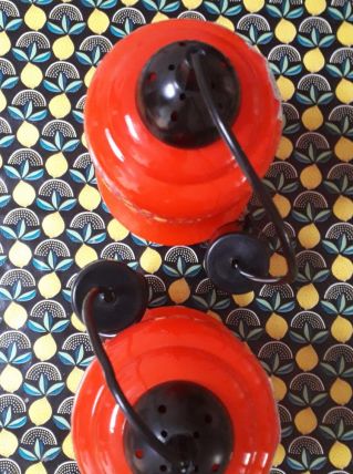 Luminaires  en suspension orange