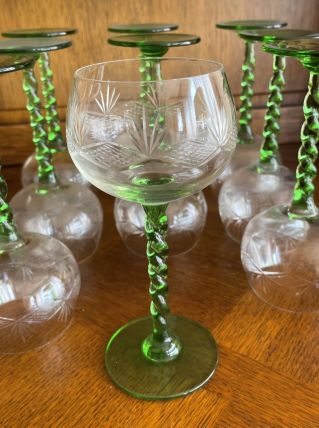 verres a vin d'alsace x9