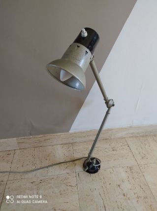Lampe atelier année 50-60 a 2 bras style jielde