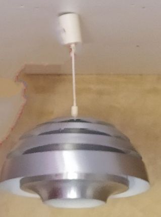 Plafonnier suspension design style louis poulsen année 70