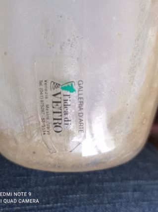 Vase en verre italien