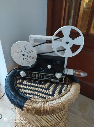 Original lampe sur base projecteur vintage super 8 année 70