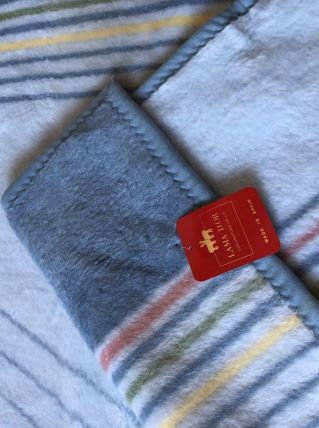 Jolie couverture Motif floral bleu