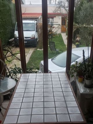 Table intérieur ou extérieur carrelée 