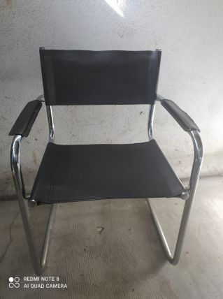 Fauteuil année 70 design dans l esprit du b34 Marcel breuer 