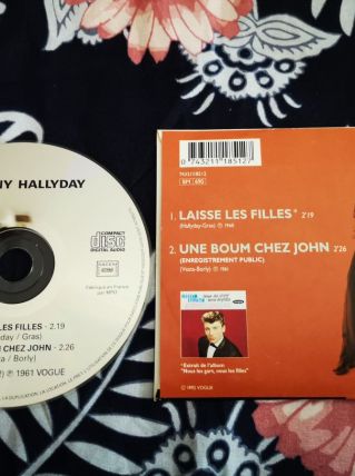 CD SP 2 titres johnny HALLYDAY 