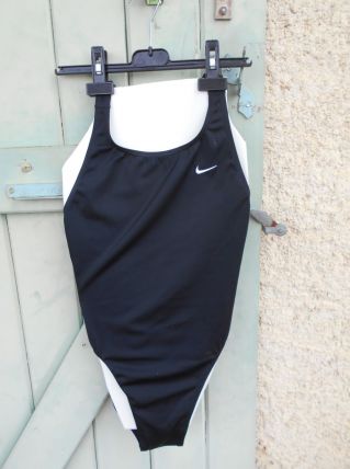 MAILLOT DE BAIN NIKE VINTAGE ANNEE 1960 TBE NOI