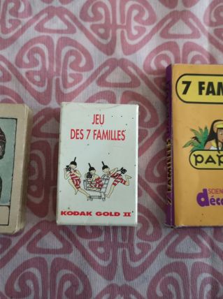 LOT de 3 jeux de 7 familles pubs et bd