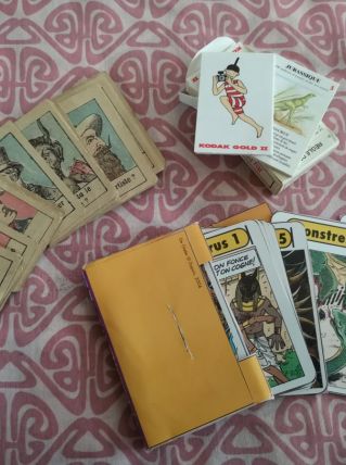 LOT de 3 jeux de 7 familles pubs et bd