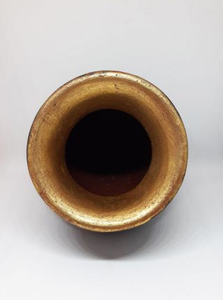 Jarre verte/doré céramique