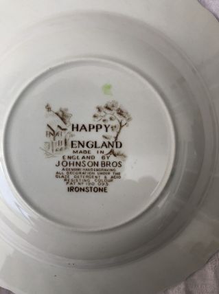 assiettes creuses Happy England