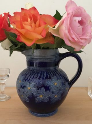 Pichet Vase  Vintage Poterie Grès Betschdorf Alsace Fait mai