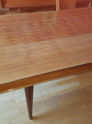 table années 50 bois massif