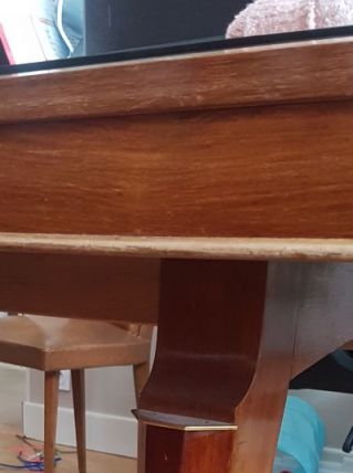 table années 50 bois massif